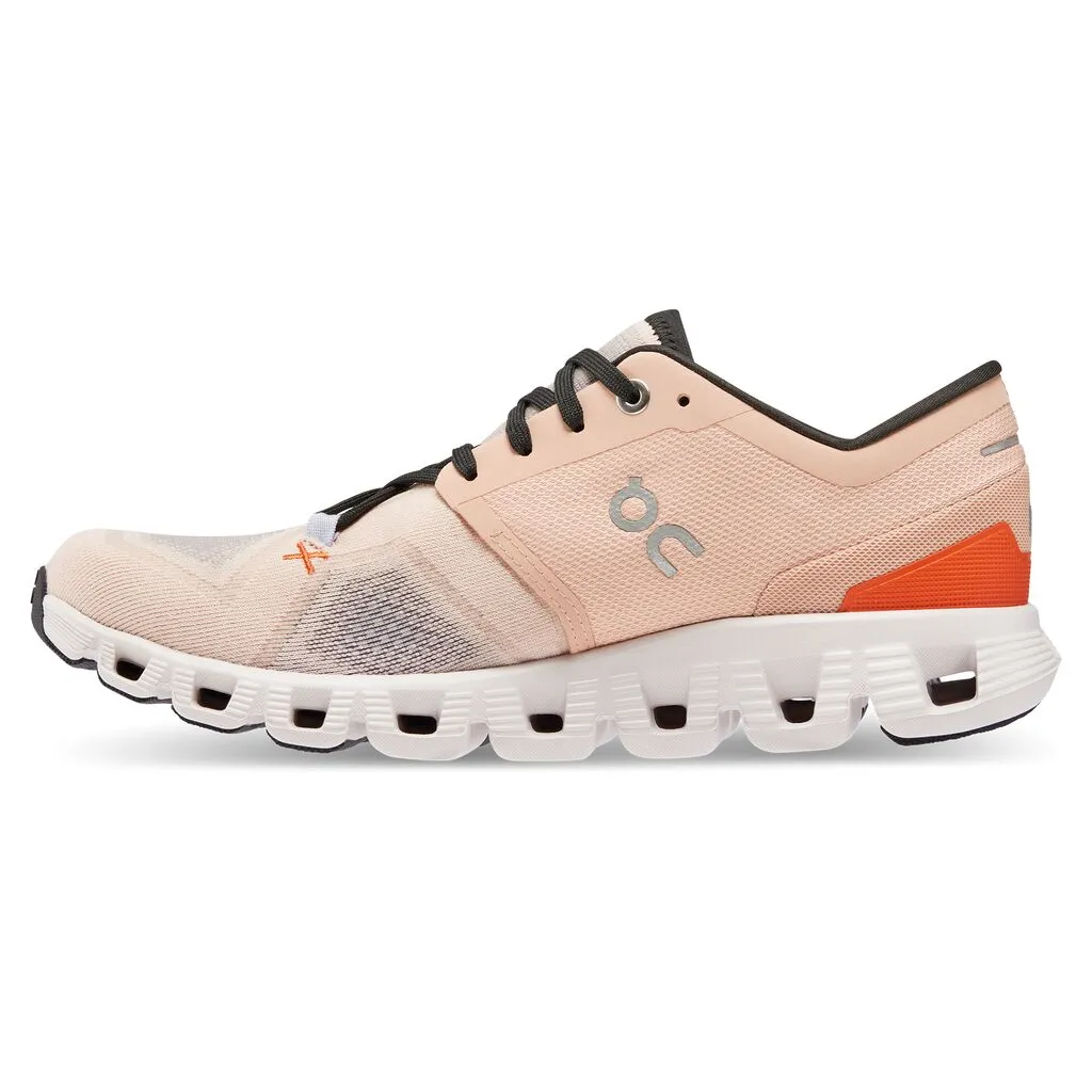 On Running Women's Cloud X 3 in Rose Sand