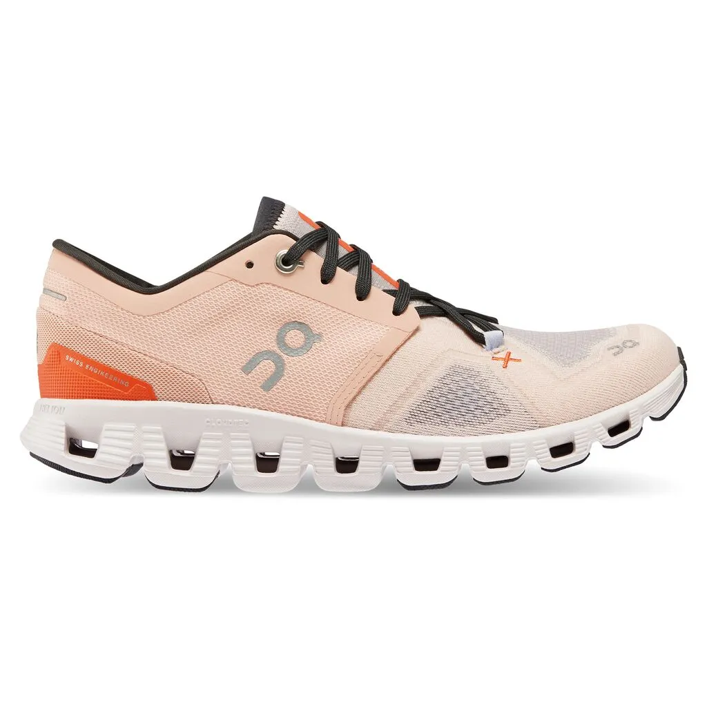 On Running Women's Cloud X 3 in Rose Sand