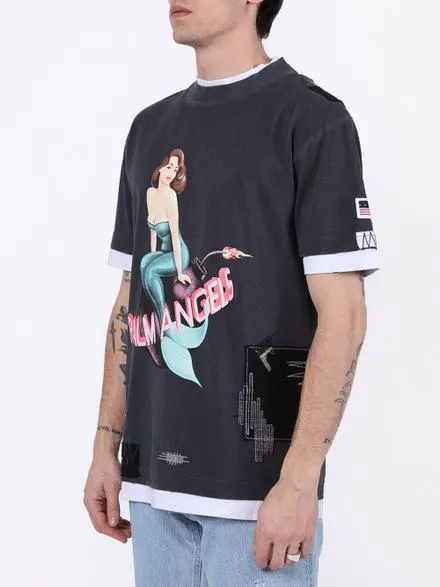 Palm Angels Mermaid Double Layer Tee