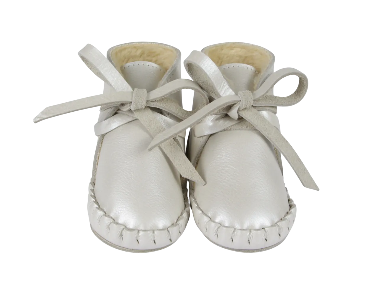 Pina Exclusive | Off White Metallic Leather