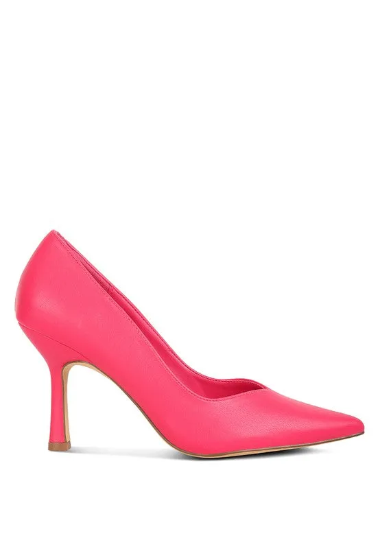 Pink Rarity Point Toe Stiletto Heeled Pumps