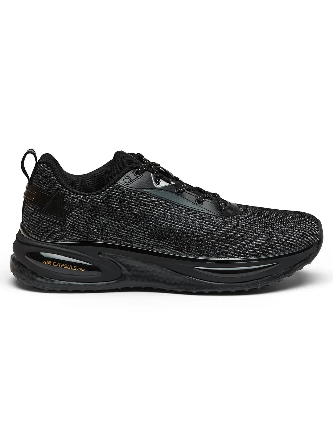 PREXTON Black Men's Running Shoes
