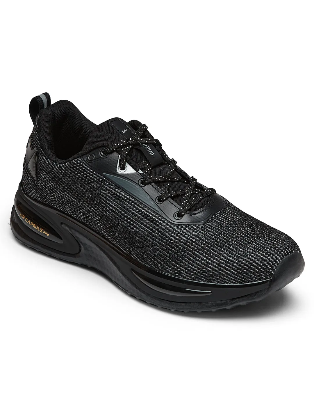 PREXTON Black Men's Running Shoes
