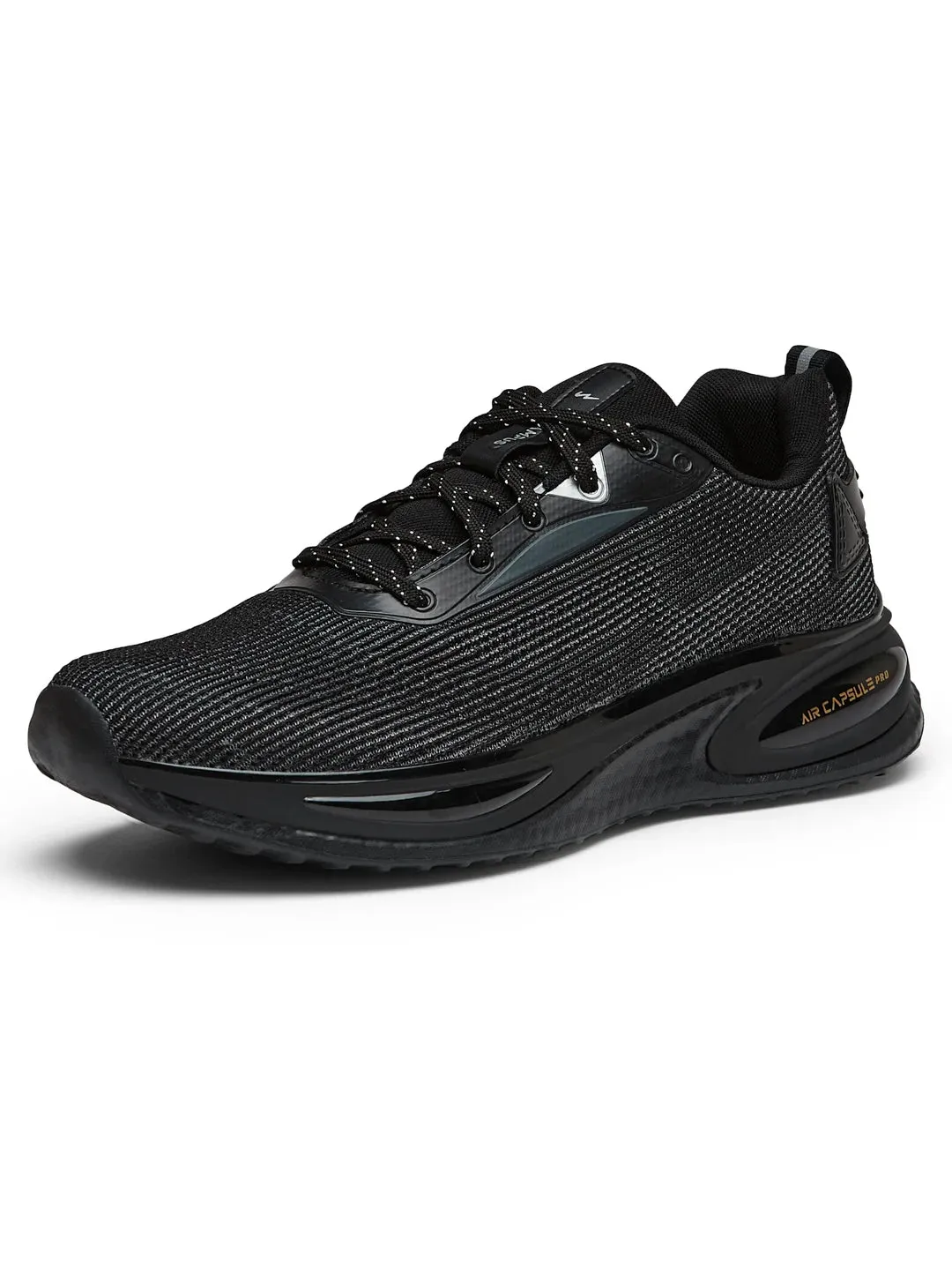 PREXTON Black Men's Running Shoes