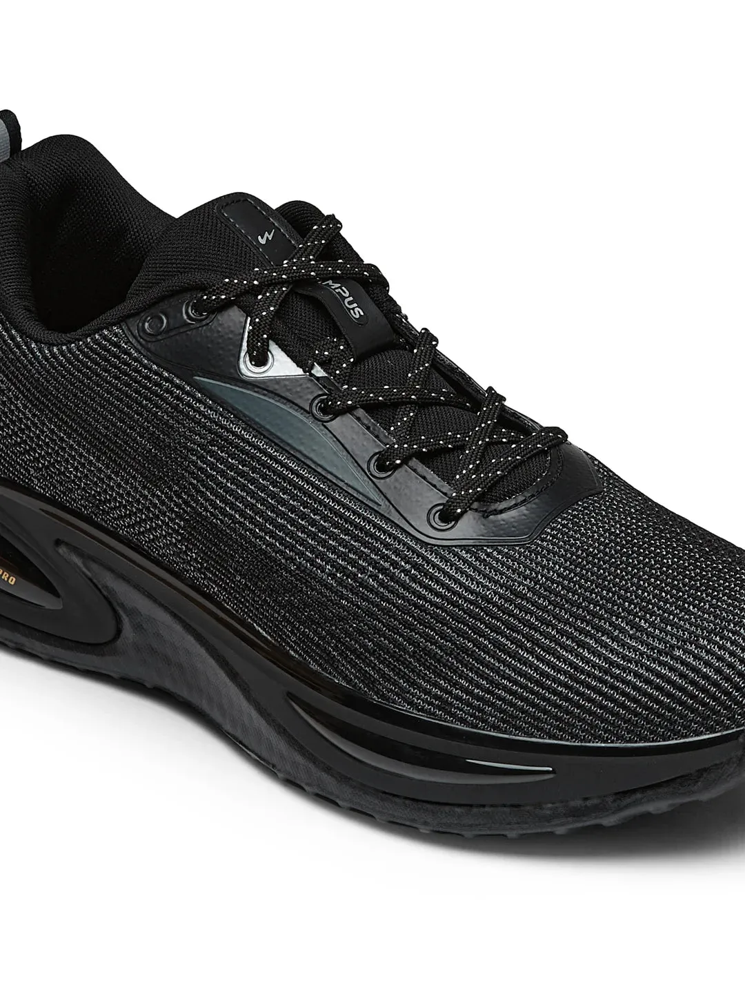 PREXTON Black Men's Running Shoes