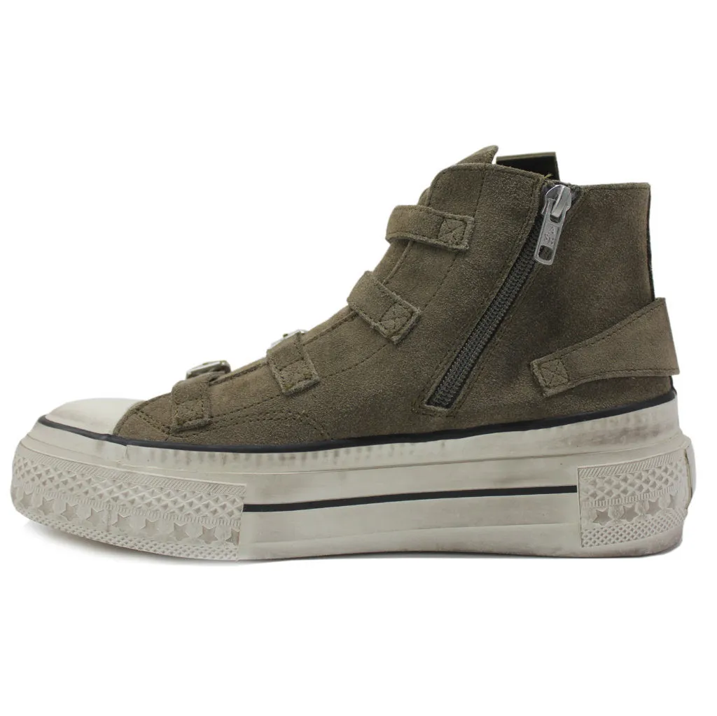 Rainbow Suede Women's High Top Trainers