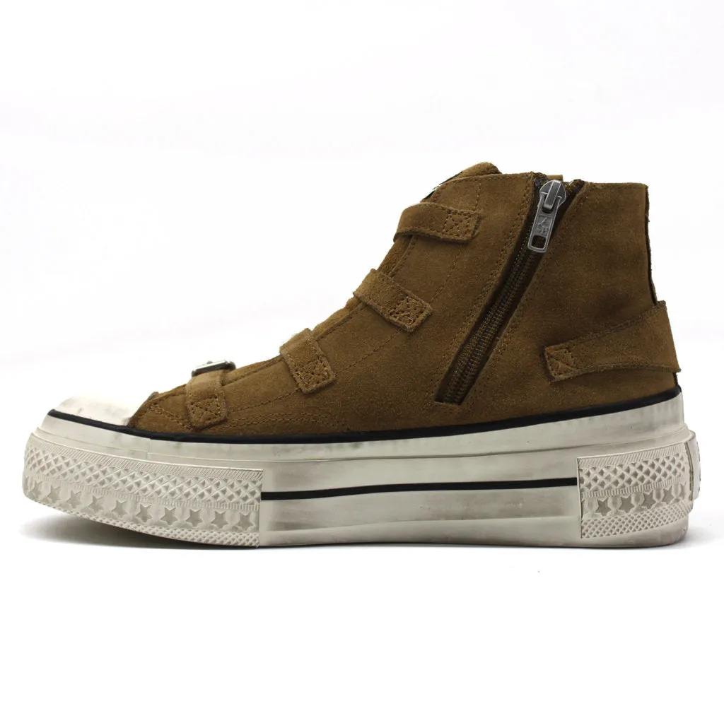 Rainbow Suede Women's High Top Trainers