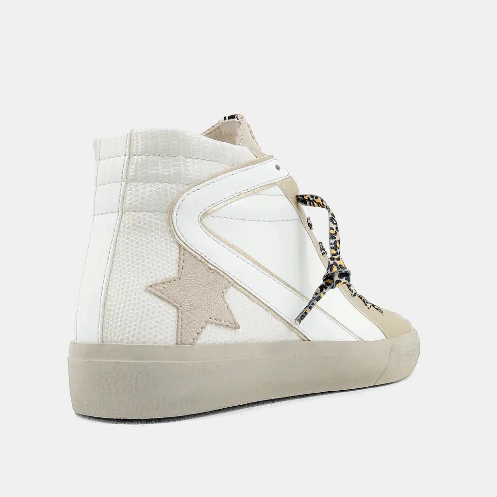 Roxanne Sneakers in Bone Lizard