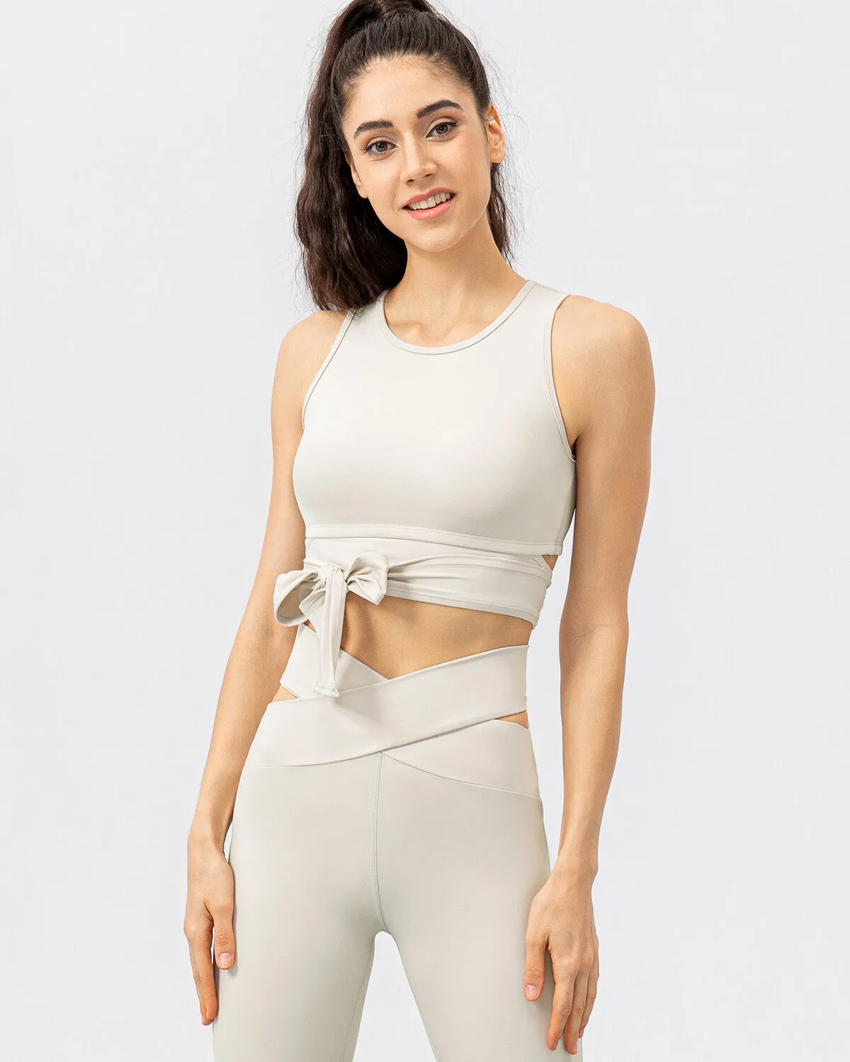 Samantha Sports Bra - White