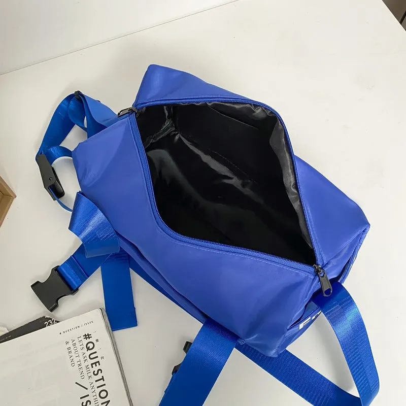 Sohiwoo Lightweight Foldable Gym Bag Portable Travel Storage Shoulder Bag Sports Bag