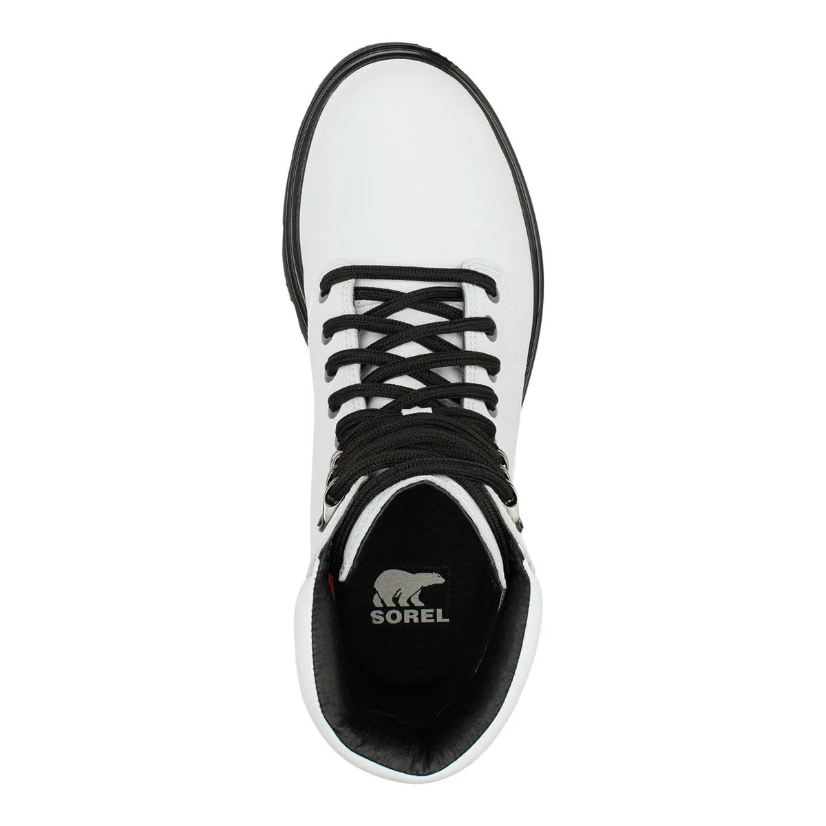 Sorel Womens Lennox Lace Boots - White / Black