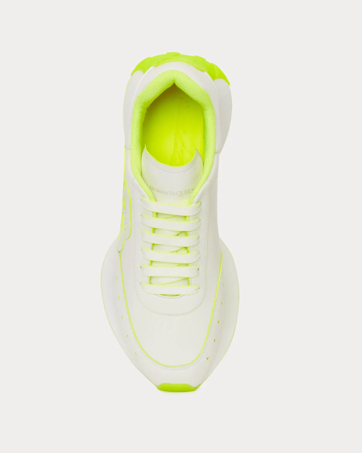 Sprint Runner White / Acid Yellow Low Top Sneakers