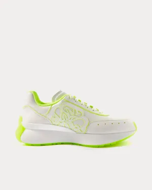 Sprint Runner White / Acid Yellow Low Top Sneakers