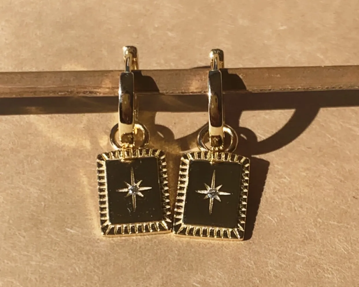 Star Huggie Hoops