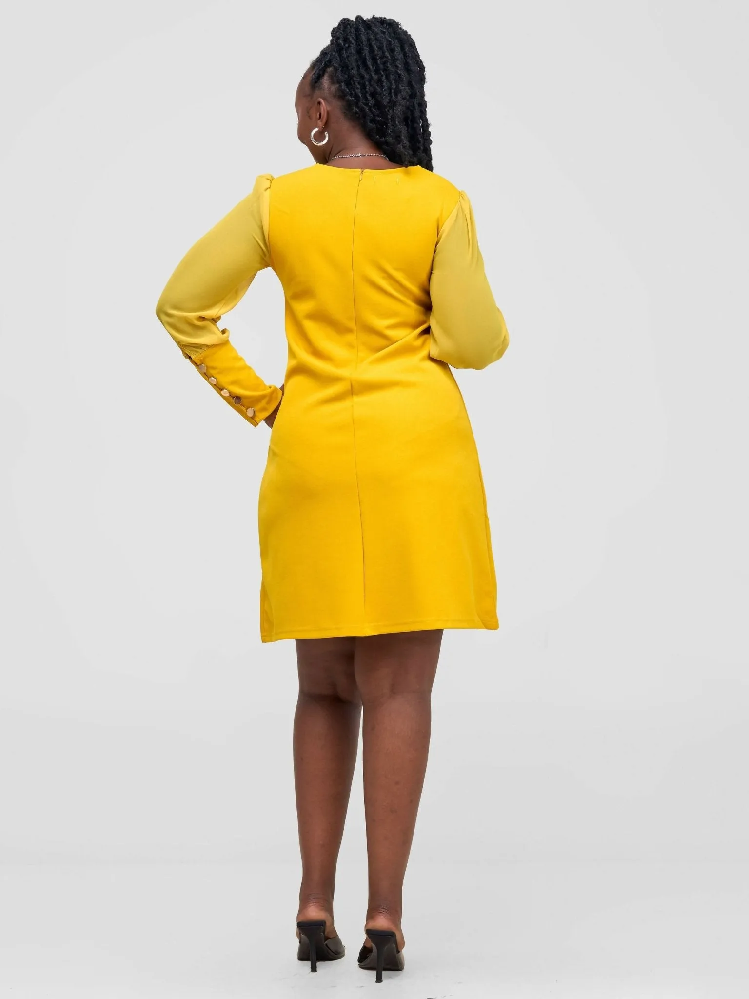 Stylish Sisters Dress - Yellow