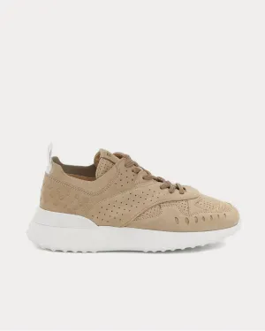 Suede Beige Scuro Low Top Sneakers
