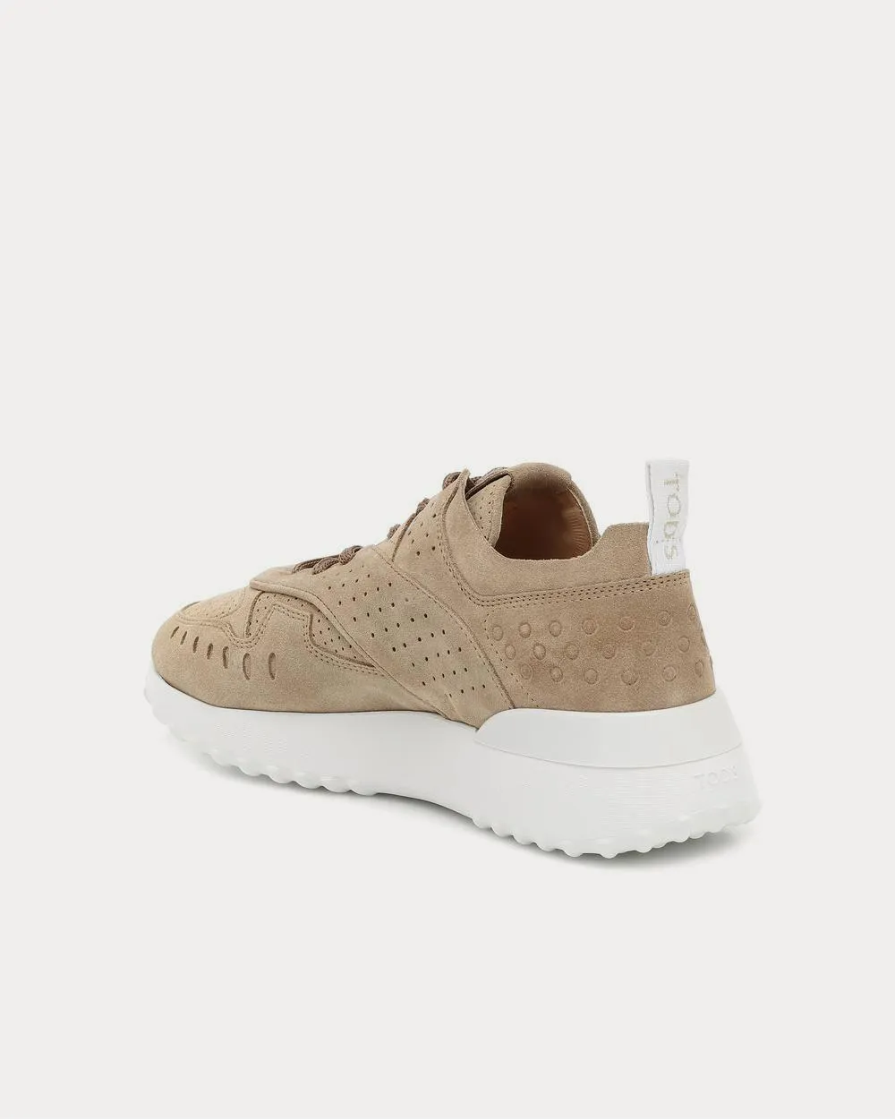 Suede Beige Scuro Low Top Sneakers