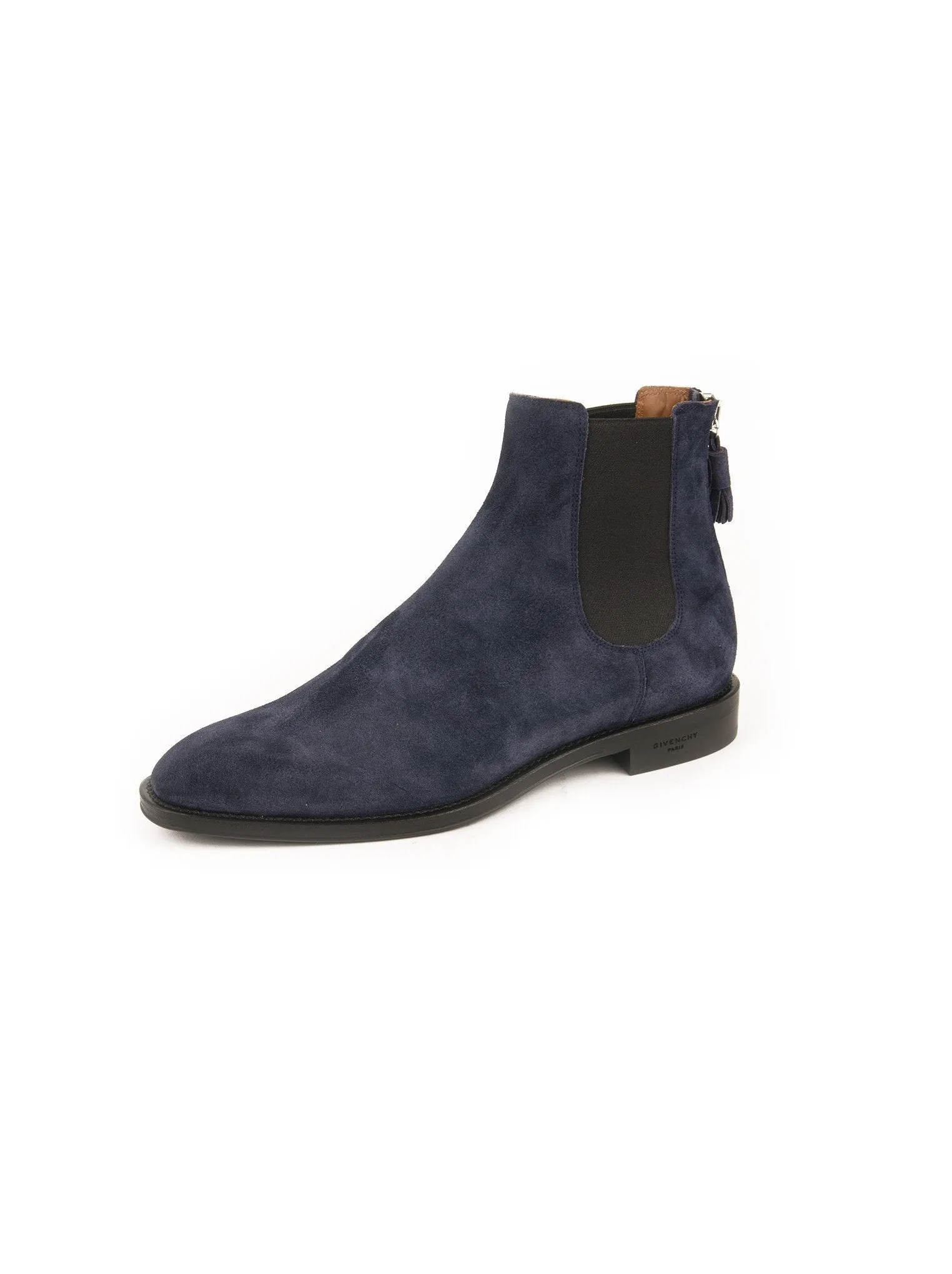 Suede Chelsea Boots - Navy