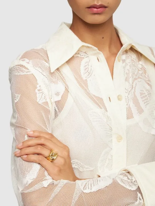 Timeless Pearly   Universal chunky ring 