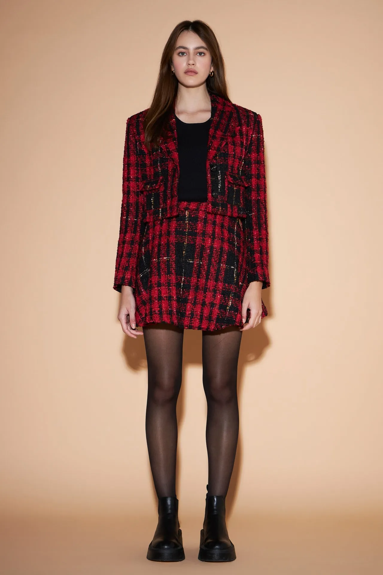 Tweed Skater Skirt