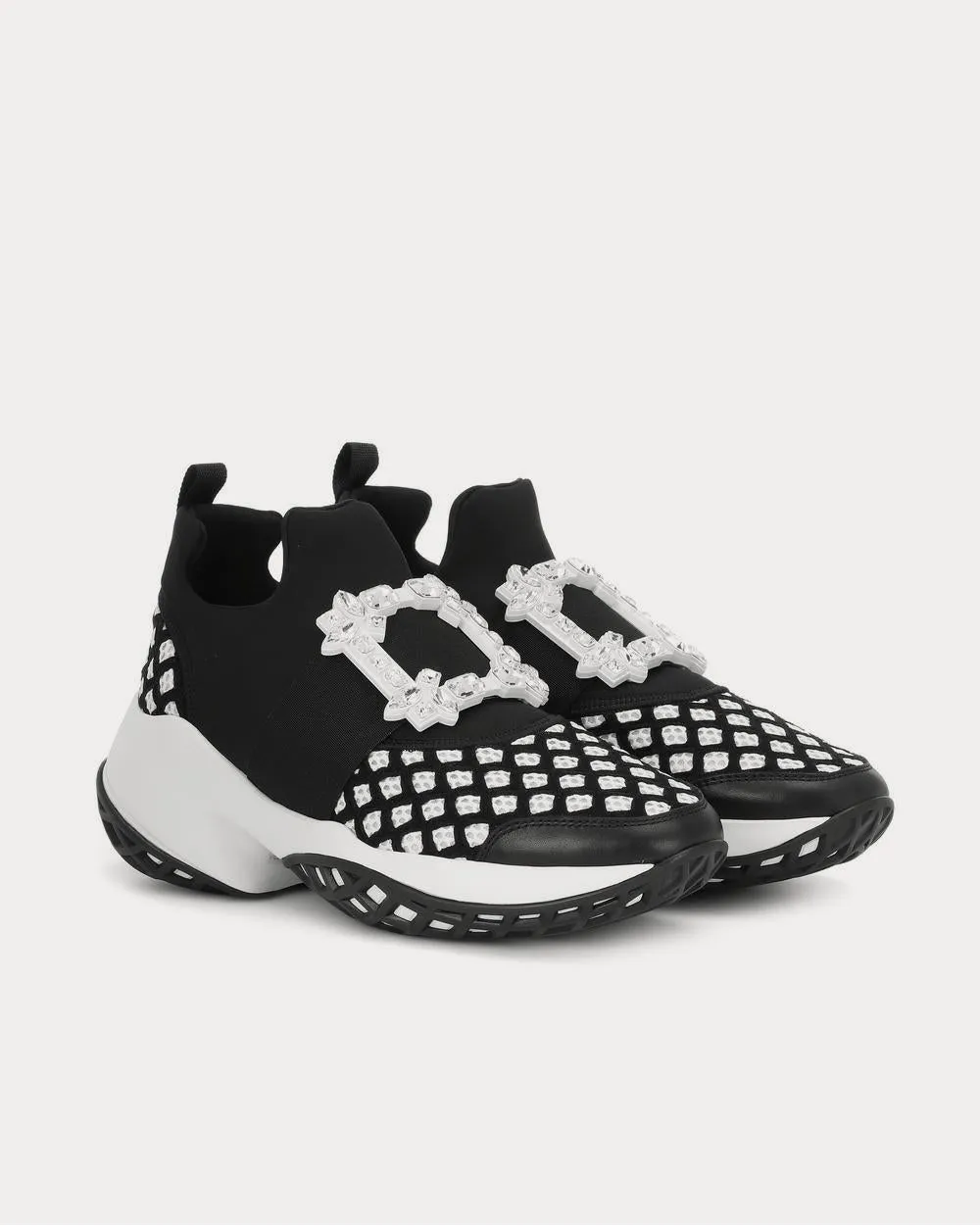 Viv' Run Strass Buckle Blue low top Sneakers