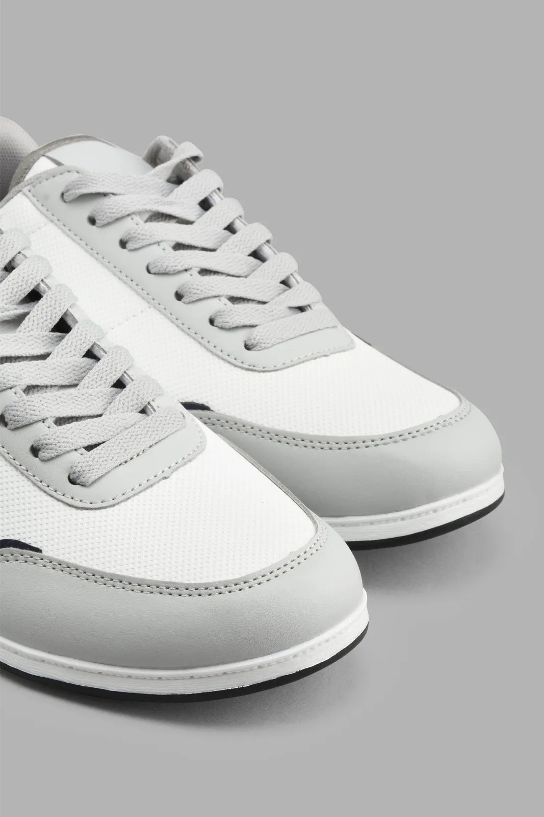 White And Grey Skater Sneaker