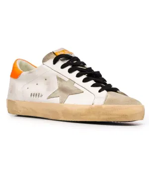 White and Orange Super-Star Classic Sneaker