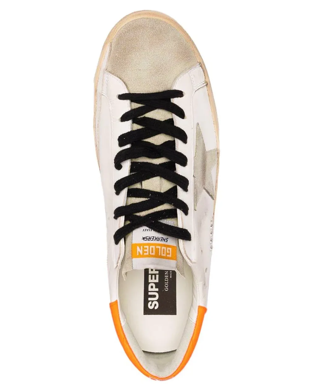 White and Orange Super-Star Classic Sneaker