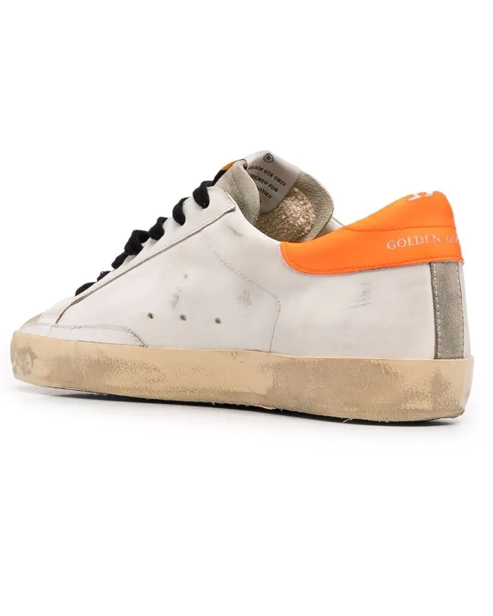 White and Orange Super-Star Classic Sneaker