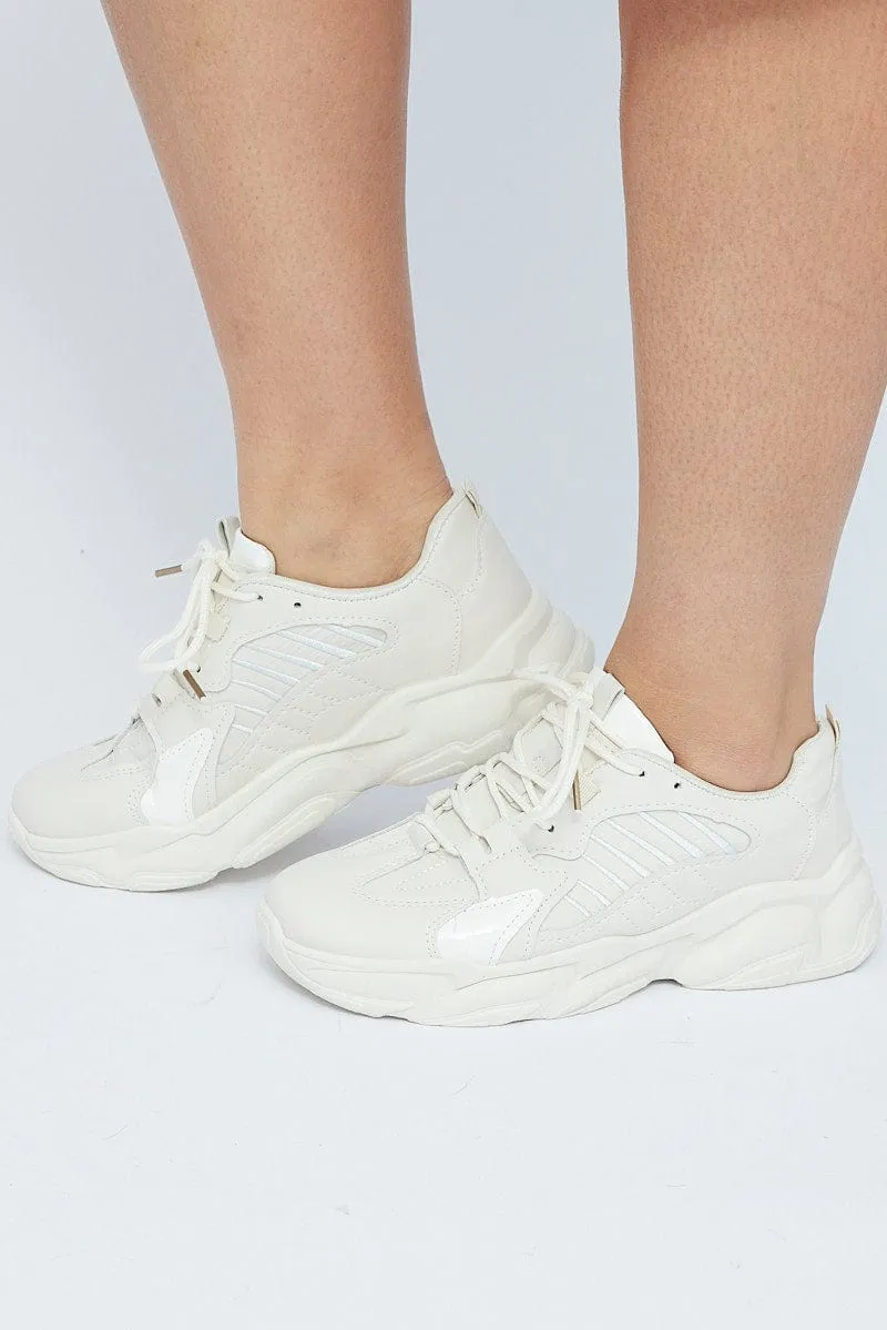 White Chunky Sneakers