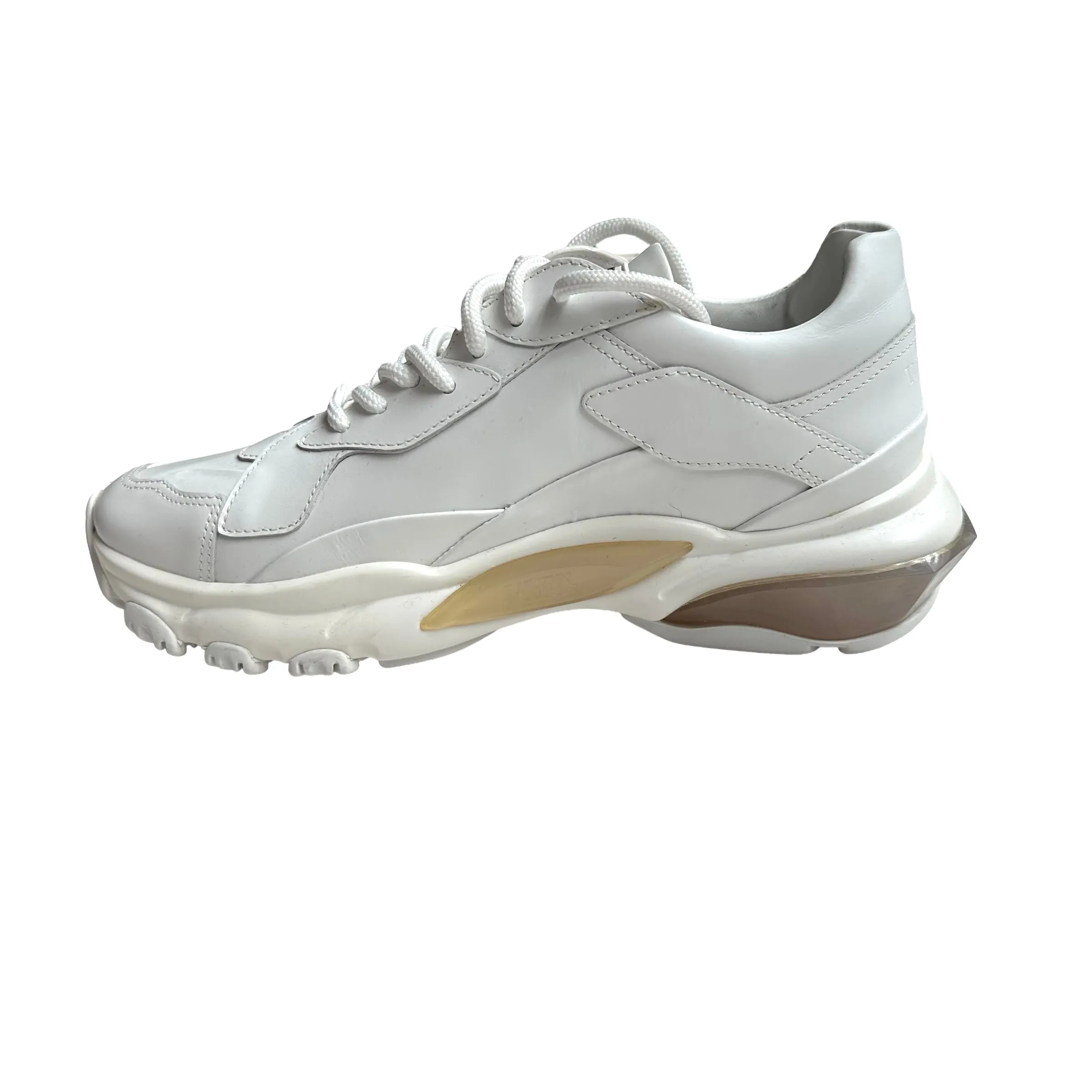White Logo Chunky Sneakers - 8