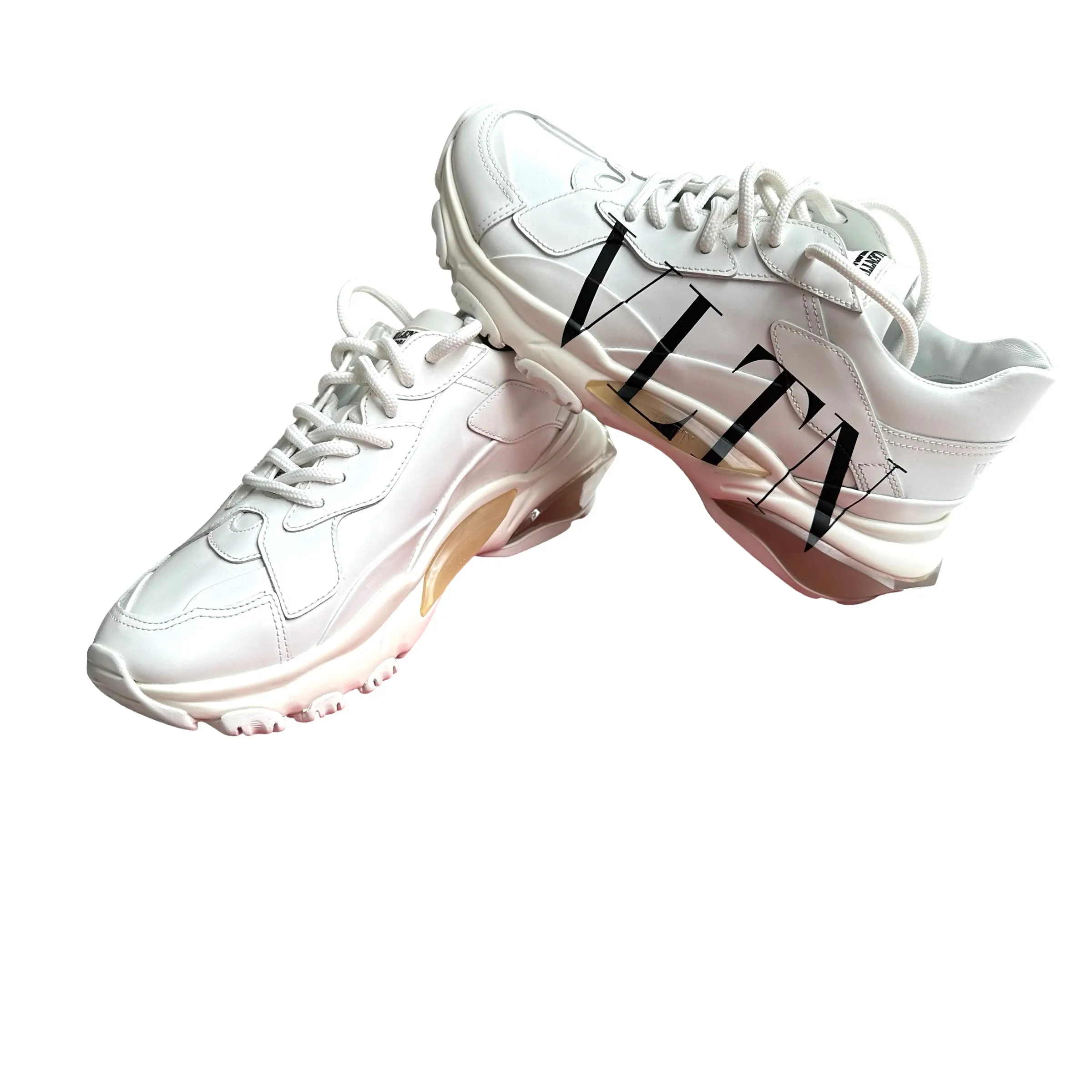 White Logo Chunky Sneakers - 8