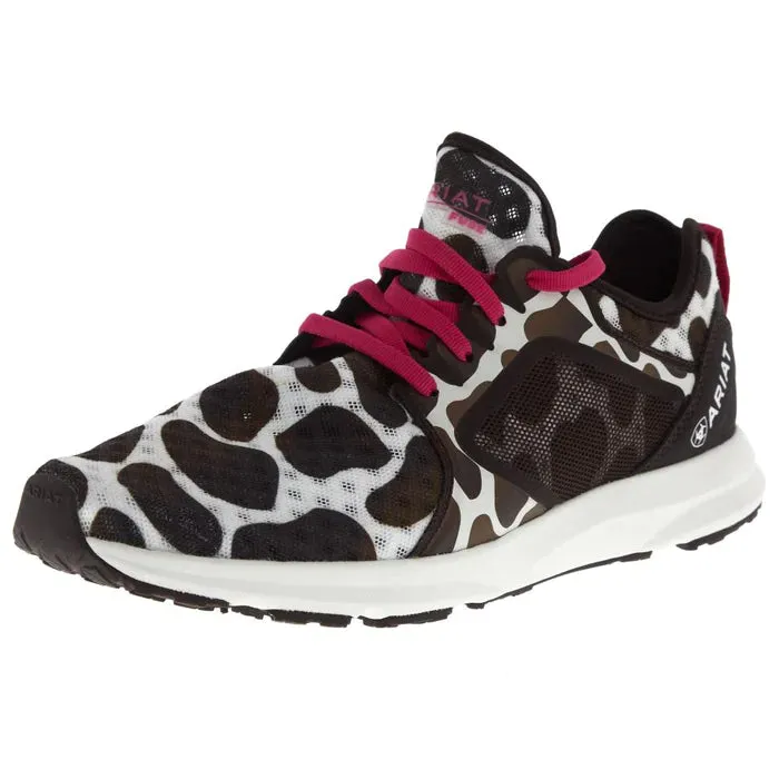 WOMEN'S Ariat 10044488 Fuse Trainer Cow Print
