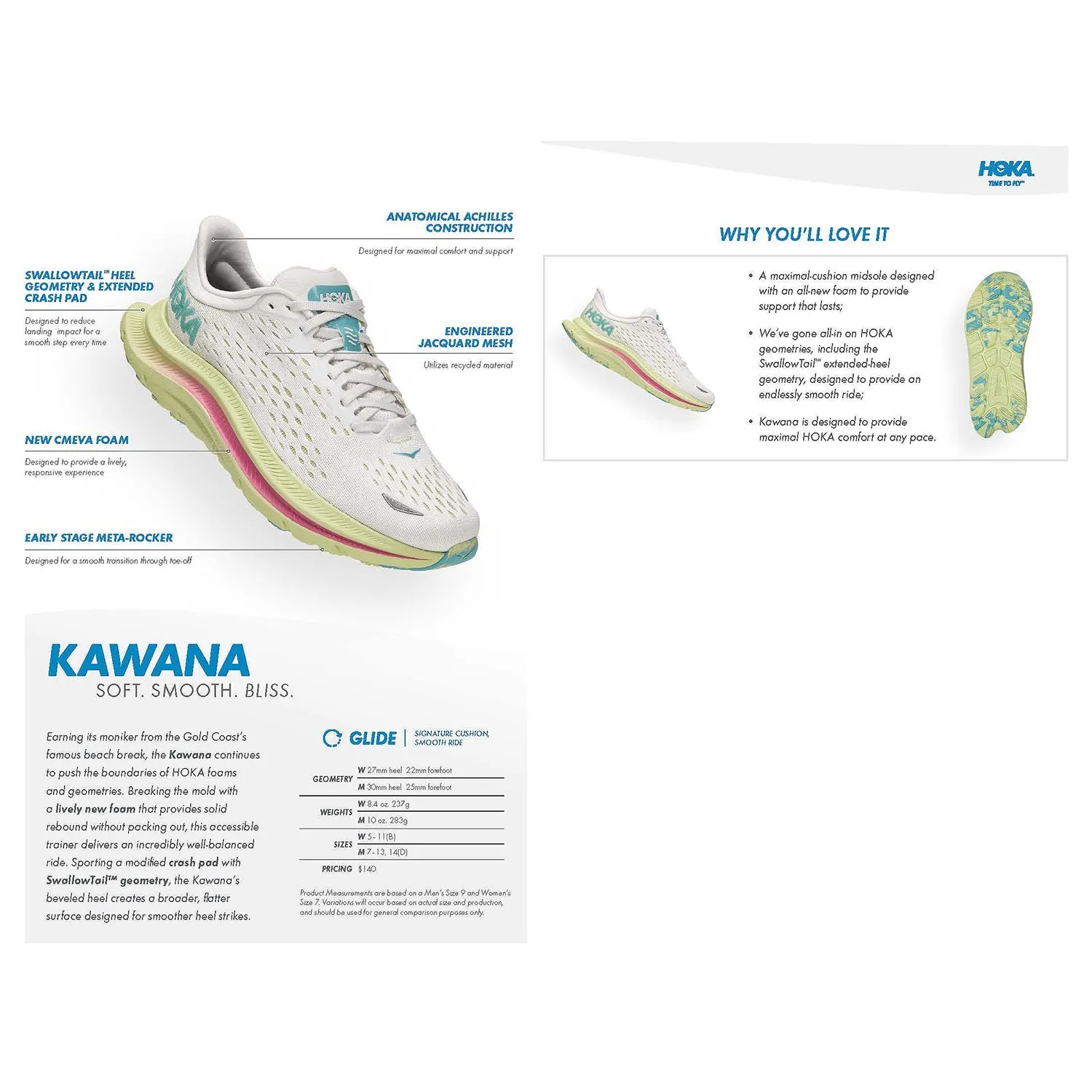 Women's Hoka One One Kawana Peach Parfait/Shell Coral Mesh
