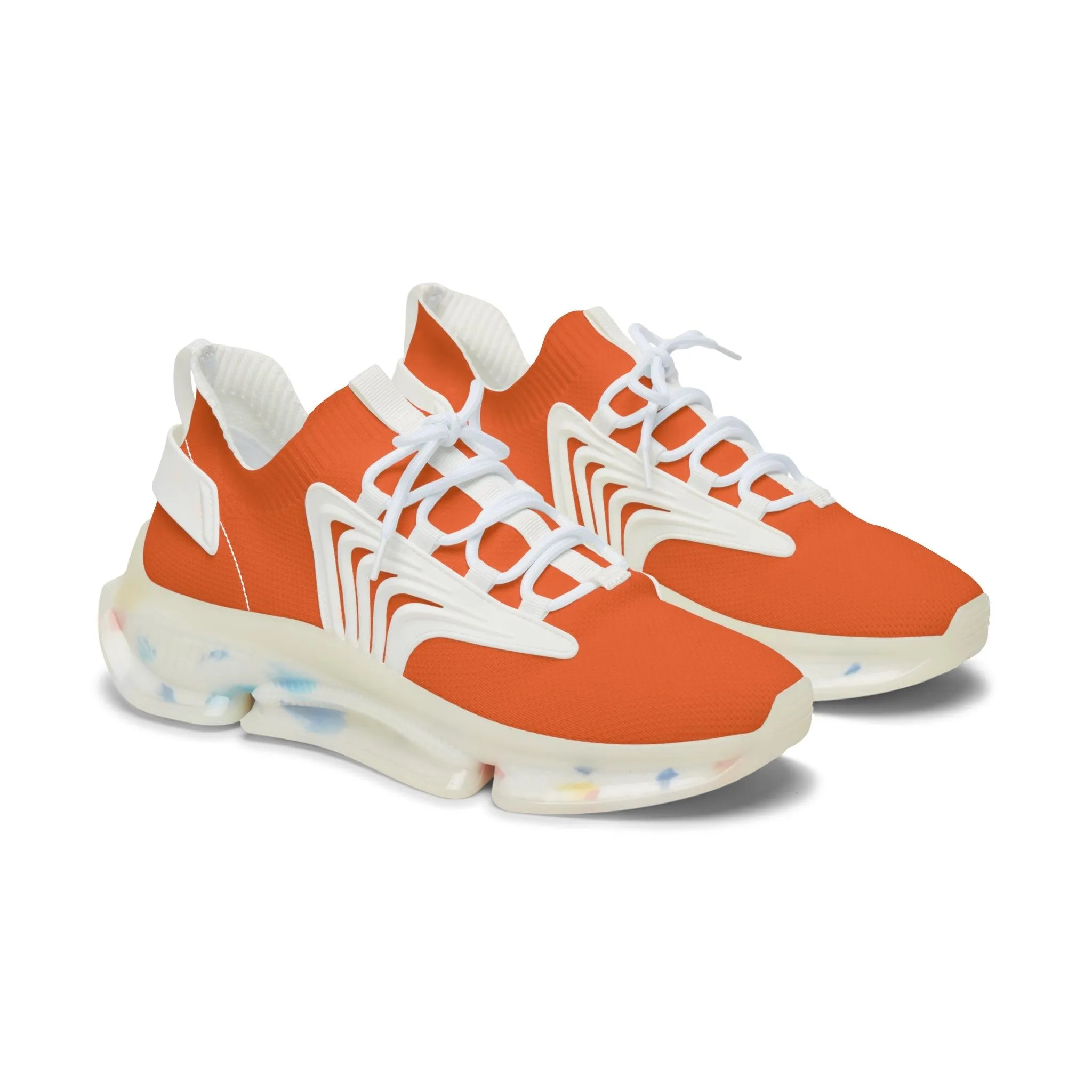 Women's Mesh Sneakers - Orange