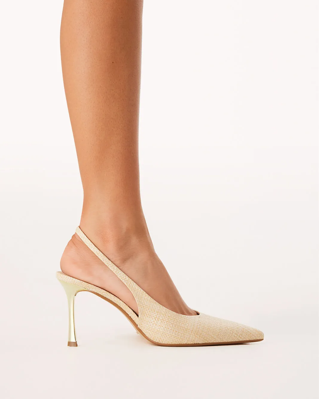 XEENIA - NATURAL RAFFIA-GOLD